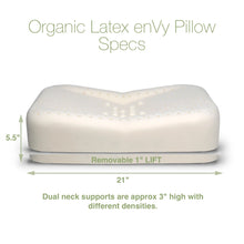 Envy organic latex cpap support pillow at the summit spa