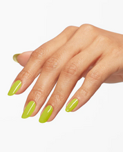 Get in Lime Nail polish on model hand