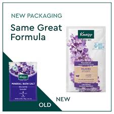 kneipp lavender bath salt sachet fomer packaging