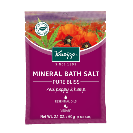 Kneipp Red Poppy & Hemp Mineral Bath Salt at The Summit Spa